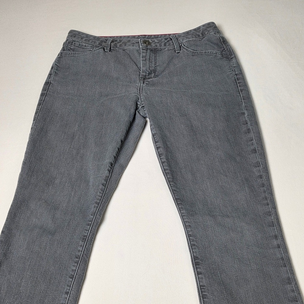 Banana Republic Skinny Jeans Womens 26 Gray Raw Frayed Hem Stretch Denim 970192